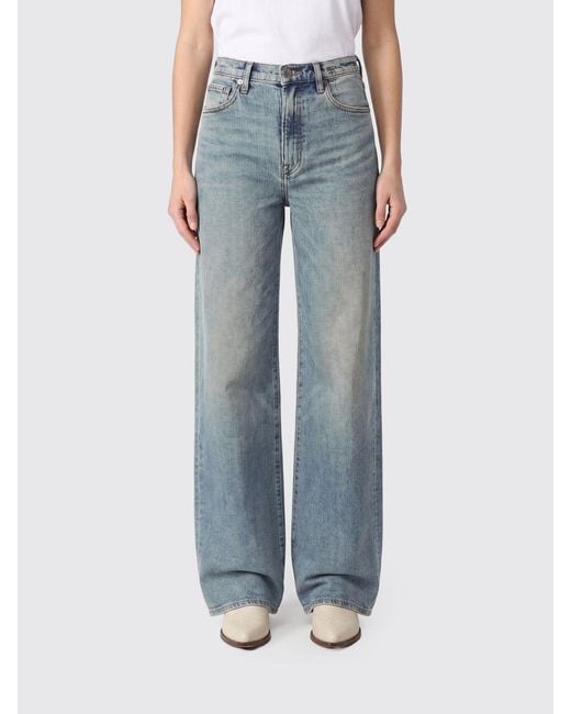 R13 Blue Denim Palazzo Jeans