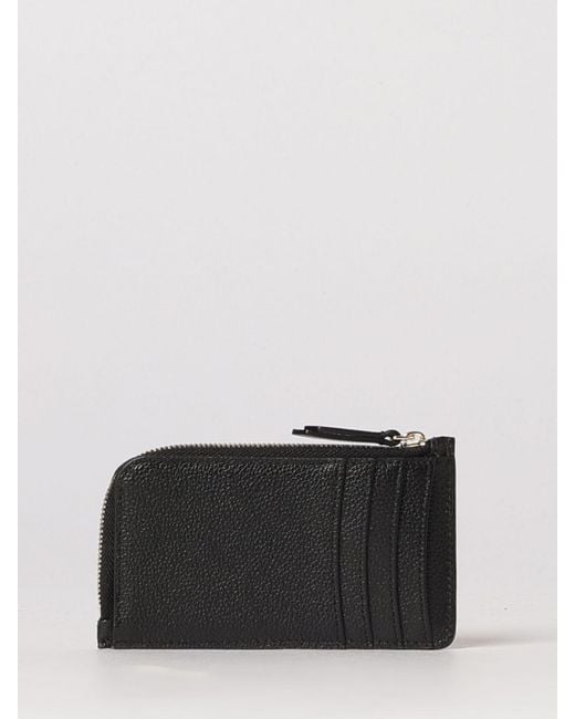 Emporio Armani Black Leather Zip Wallet