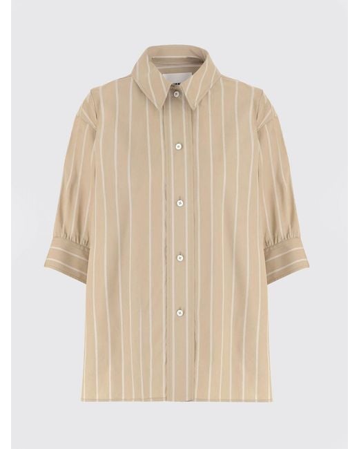Jil Sander Natural Striped Cotton Shirt
