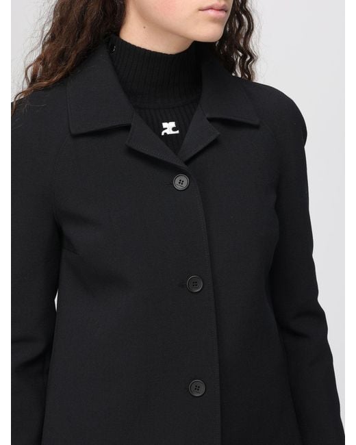 Manteau Femme Courreges en coloris Black
