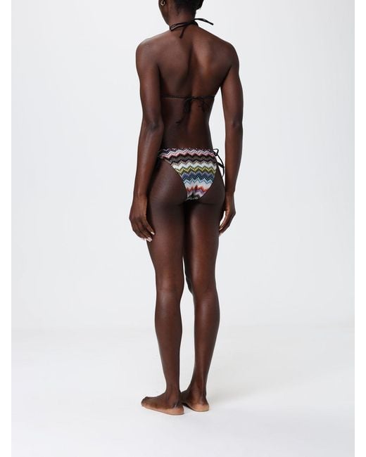 Missoni Black Rashel Crevon Trikini Swimsuit