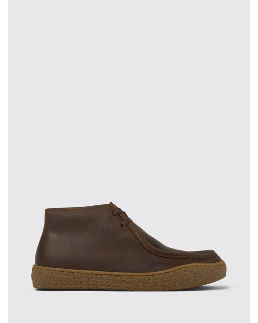 Camper Brown Peu Terreno Leather Ankle Boot for men