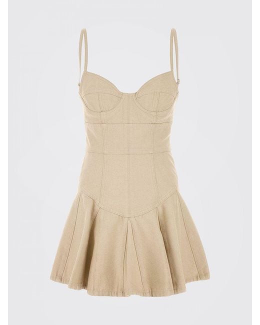 DSquared² Natural Cotton Mini Dress