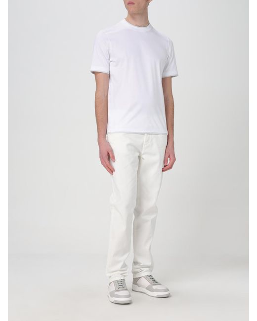 Brunello Cucinelli White Pants for men
