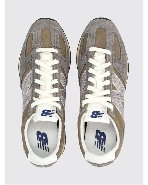 New Balance White 471 Suede Sneakers for men