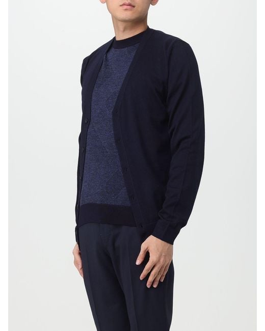 Boss Blue Cardigan for men