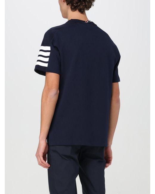 Thom Browne Blue Basic T-Shirt for men