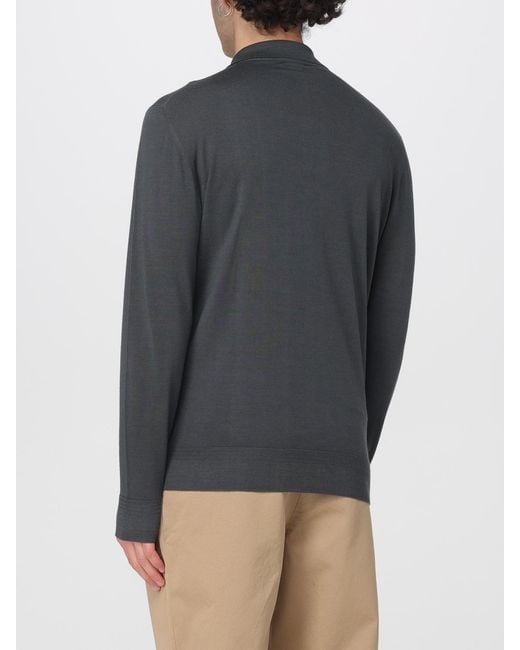 Barena Gray Wool Polo Shirt for men