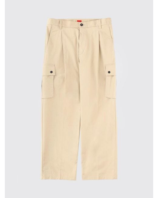 HUGO Natural Cotton Cargo Pants for men