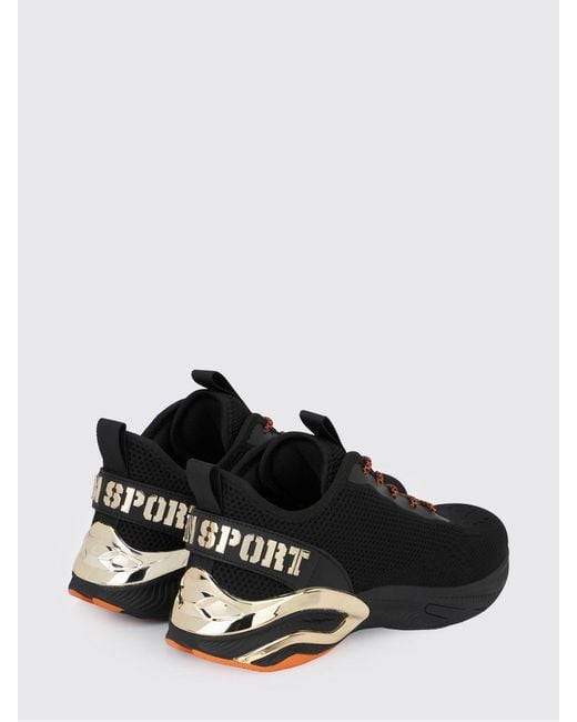 Philipp Plein Black Crochet Knit Sneakers for men