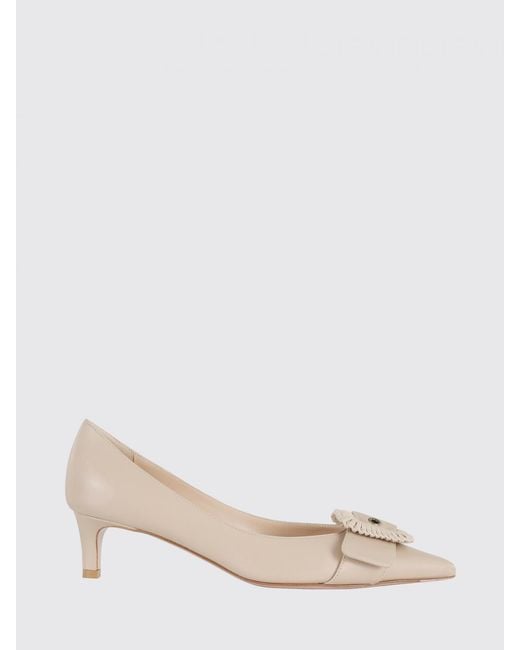 Roberto Festa Natural Sirio Leather Pumps With Buckle