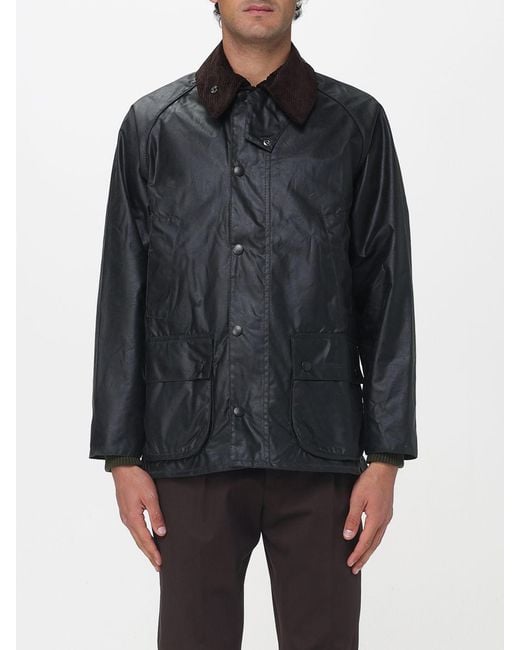 Barbour Black Bedale Waxed Jacket for men