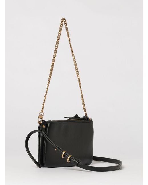 Pinko White Mini Double Bag Leather Bag