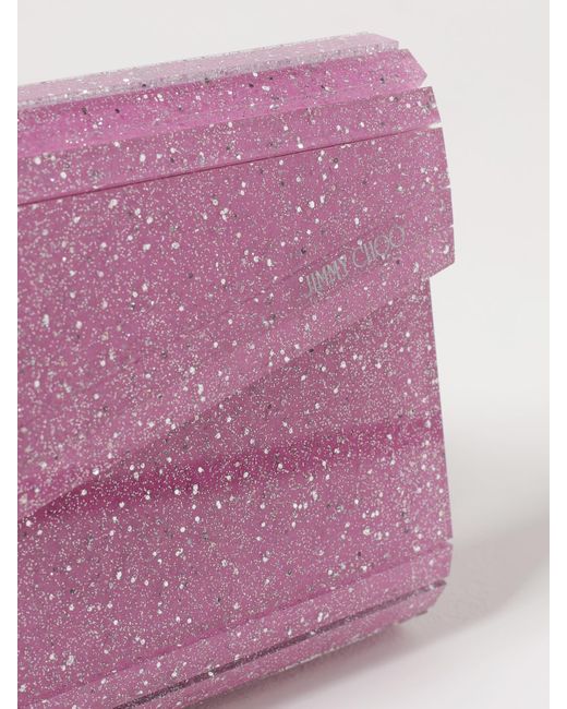 Clutch Mujer Jimmy Choo de color Purple