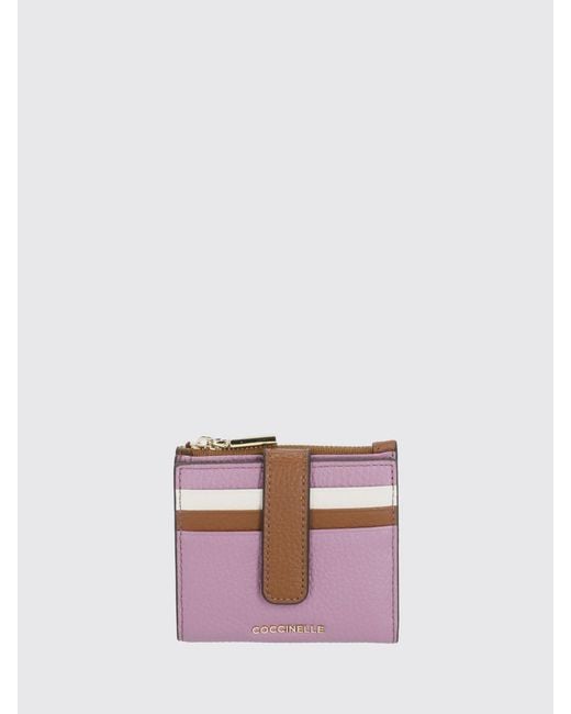 Coccinelle Pink Grained Leather Wallet