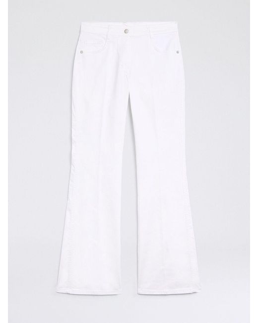 Momoní White MomonÌ Flared Trousers