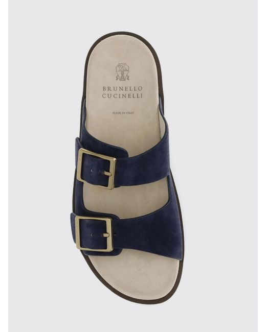 Brunello Cucinelli Multicolor Suede Sandal for men