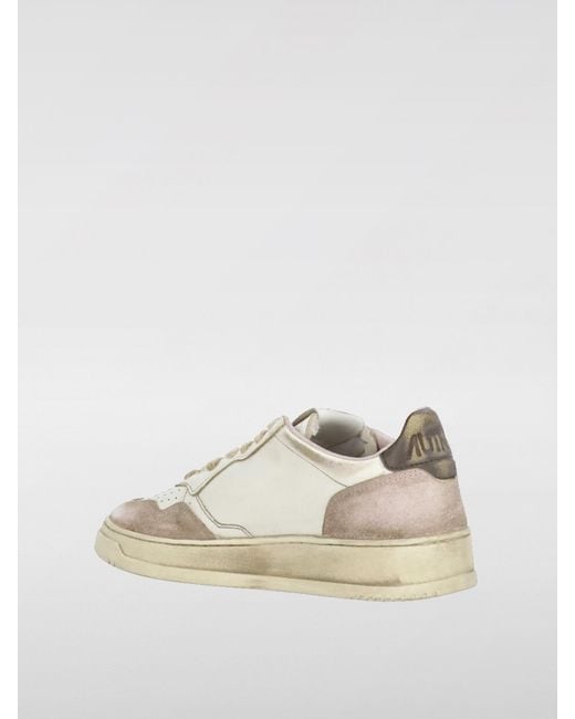 Autry Natural Super Vintage Used Leather Sneakers