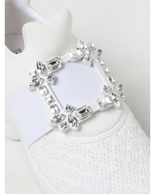 Roger Vivier White Viv' Run Sneakers By