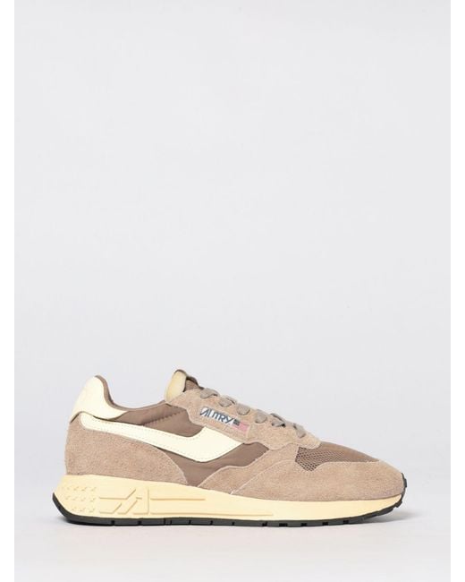 Autry Natural Suede And Nylon Reelwind Sneakers for men