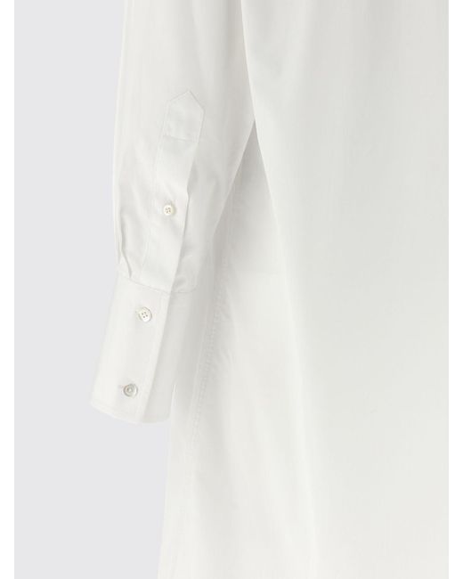 Maison Margiela White Cotton Shirt Dress