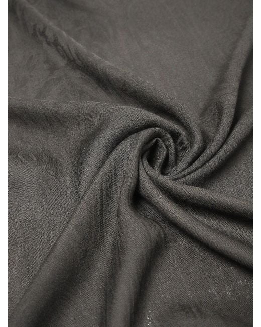 Max Mara Black Wool And Silk Stole