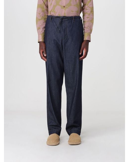 Dries Van Noten Blue Pants for men