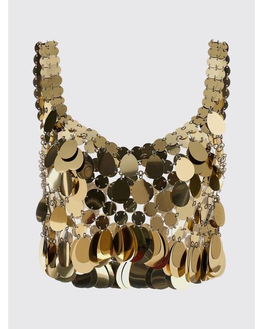 Rabanne Black Sequin Top