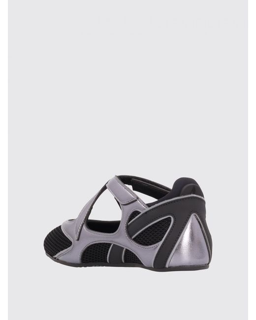The Attico Black Floor 01 Mesh Ballerina