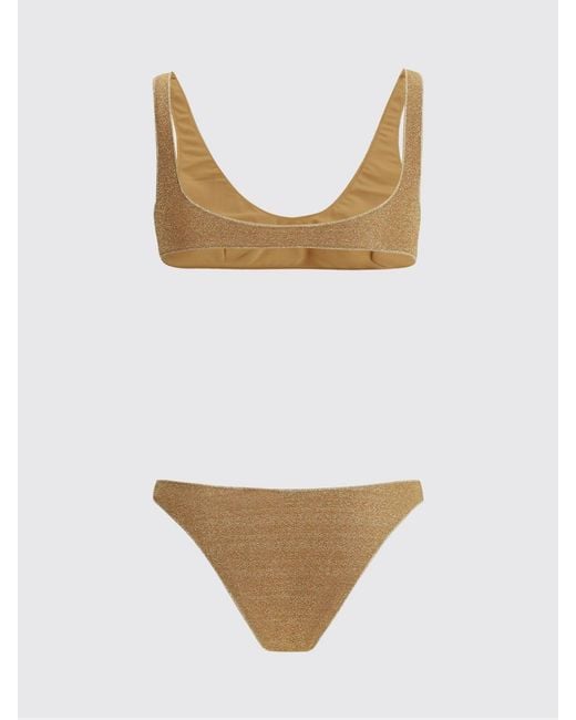 Oseree Metallic Lurex Bikini Swimsuit