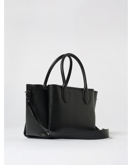 Emporio Armani Black Grained Faux Leather Bag