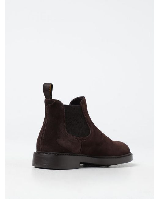 Doucal's Brown Suede Ankle Boots for men
