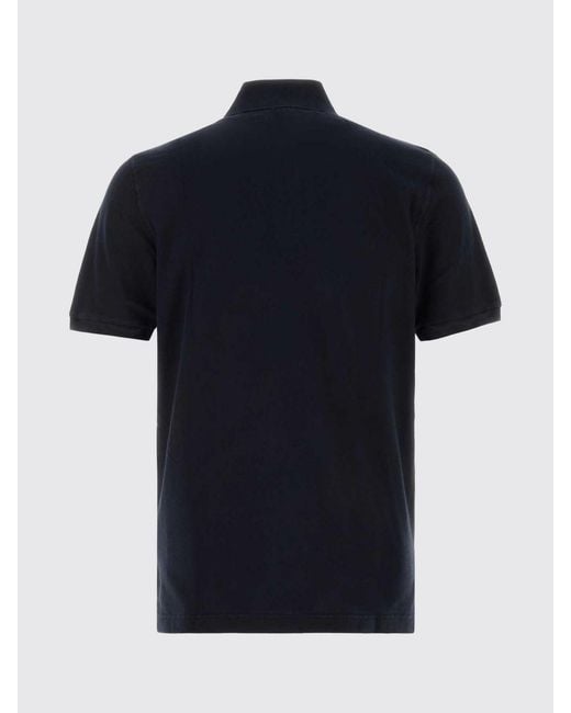 Fedeli Blue Basic Cotton Polo Shirt for men