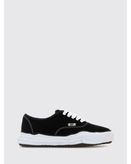 Maison Mihara Yasuhiro White Baker Og Low Top Canvas Trainers With Round Toe for men