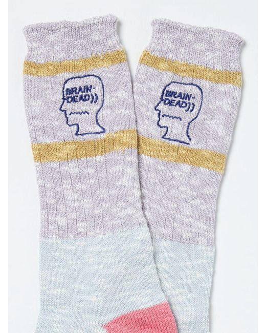 Brain Dead White Socks for men