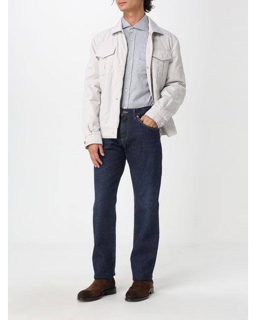 Brunello Cucinelli White Jacket for men