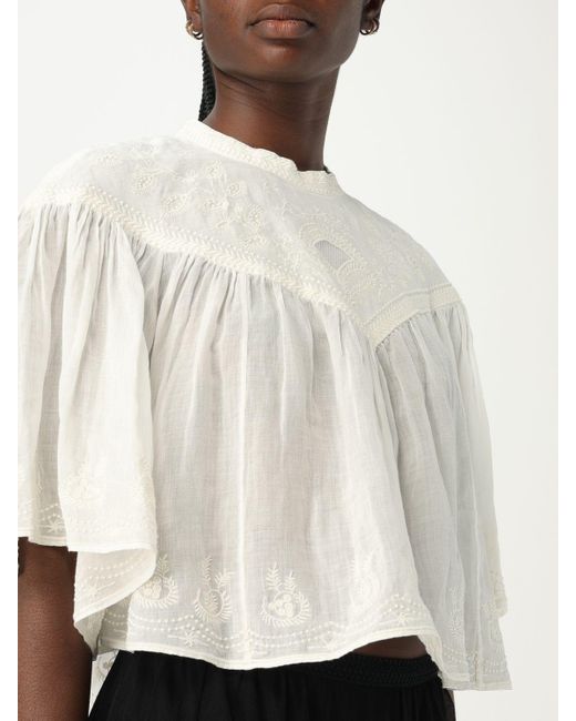 Blusa in ramie di Isabel Marant in White