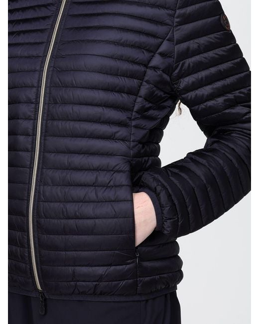 Save The Duck Blue Alexa Hooded Nylon Down Jacket
