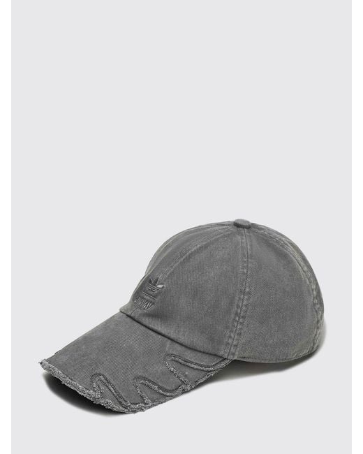 Adidas Originals Gray Avavav X Cotton Twill Baseball Cap With Embroidered Logo