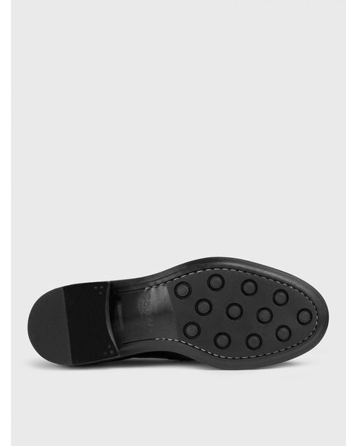 Doucal's Black Leather Loafers