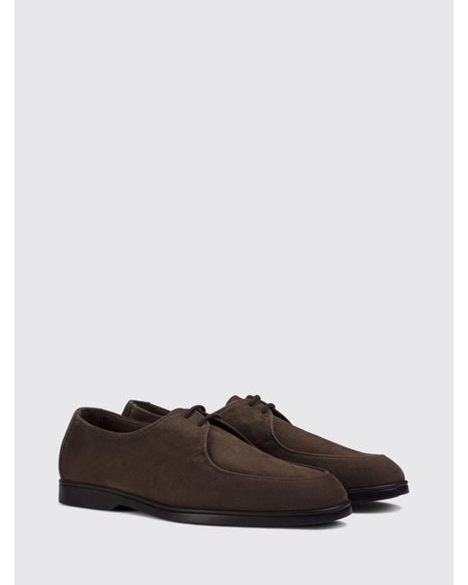 Doucal's White Brogue Shoes for men