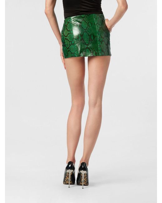 Philipp Plein Green Skirt