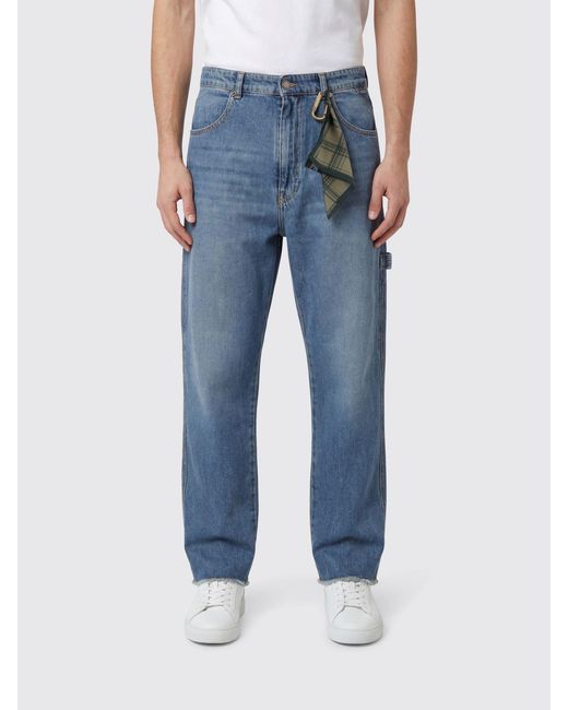 DARKPARK Blue Denim Straight Jeans for men