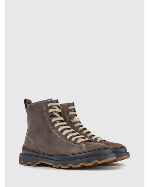 Anfibi Stringati Brutus di Camper in Brown