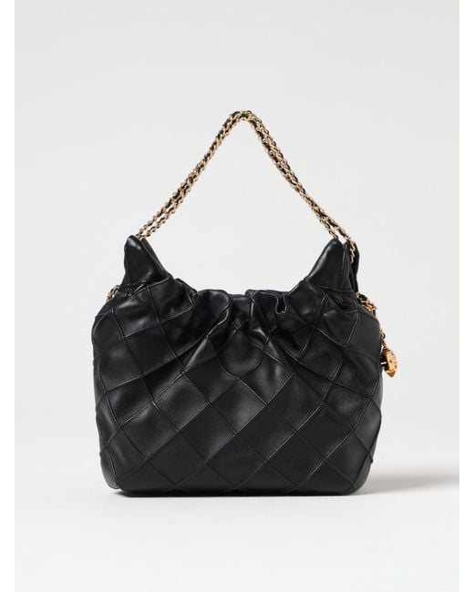 Tory Burch Black Fleming Mini Quilted Leather Bag