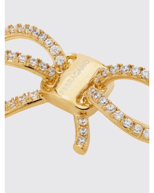 Ferragamo White Vara Brooch