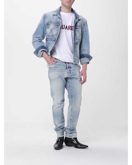 DSquared² Blue London Bro Straight Denim Jeans for men