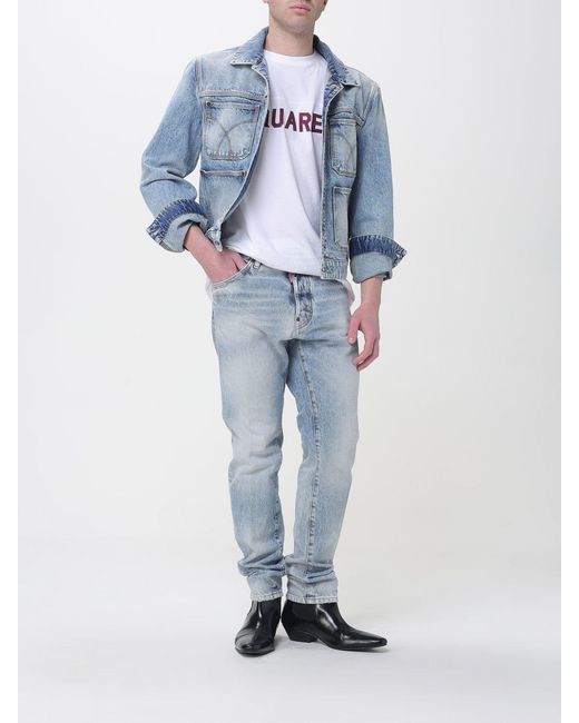 DSquared² Blue Jacket for men