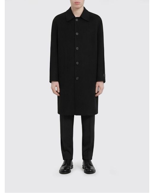 MM6 by Maison Margiela Black Coat for men