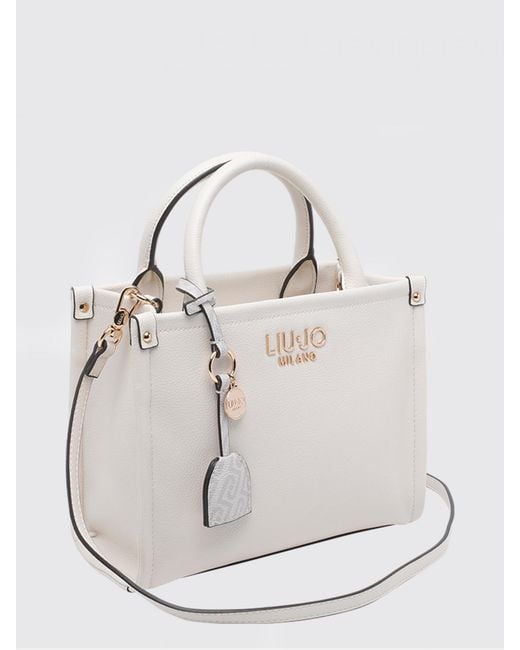Liu Jo Gray Ridhi Grained Faux Leather Bag